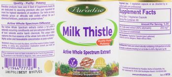 Paradise Milk Thistle - supplement