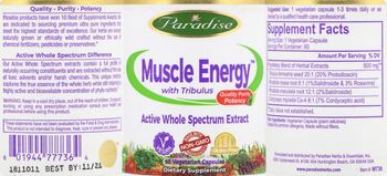Paradise Muscle Energy - supplement