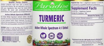 Paradise Turmeric - supplement