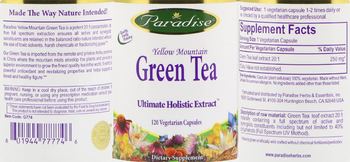 Paradise Yellow Mountain Green Tea - supplement