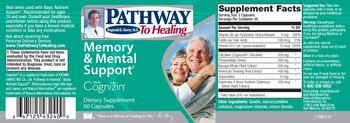 Pathway To Healing Memory & Mental Support - supplement