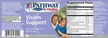 Pathway To Healing Vision Support - supplement