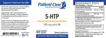 Patient One 1 MediNutritionals 5-HTP 100 mg plus B6 - supplement