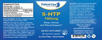 Patient One 1 MediNutritionals 5-HTP 100 mg - supplement