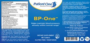 Patient One 1 MediNutritionals BP-One - supplement