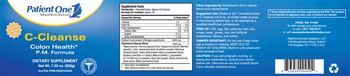 Patient One 1 MediNutritionals C-Cleanse Natural Orange Flavor - supplement