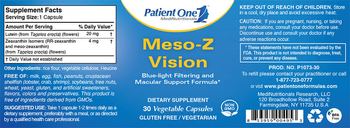 Patient One 1 MediNutritionals Meso-Z Vision - supplement