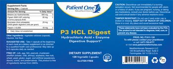 Patient One 1 MediNutritionals P3 HCL Digest - supplement