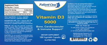 Patient One 1 MediNutritionals Vitamin D3 5000 - supplement