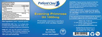Patient One MediNutritionals Evening Primrose Oil 1000 mg - supplement