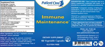 Patient One MediNutritionals Immune Maintenance - supplement