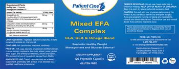 Patient One MediNutritionals Mixed EFA Complex CLA, GLA & Omega Blend - supplement