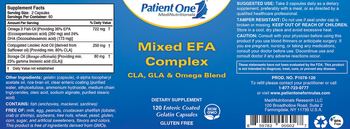 Patient One MediNutritionals Mixed EFA Complex CLA, GLA & Omega Blend - supplement