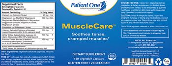 Patient One MediNutritionals MuscleCare - supplement