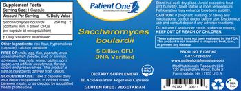 Patient One MediNutritionals Saccharomyces Boulardii - supplement