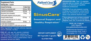 Patient One MediNutritionals SinusCare - supplement