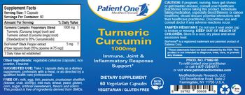 Patient One MediNutritionals Turmeric Curcumin 1000 mg - supplement