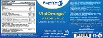 Patient One MediNutritionals VisiOmega AREDS 2 Plus Natural Lemon Flavor - supplement