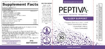 Peptiva Peptiva + Sleep Support - supplement