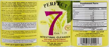 Perfect 7 Intestinal Cleanser - supplement