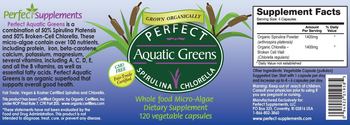 Perfect Supplements Perfect Aquatic Greens - supplement