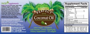 Perfect Supplements Perfect Coconut Oil - supplement