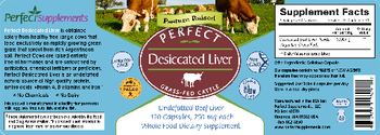 Perfect Supplements Perfect Desiccated Liver - whole food supplement