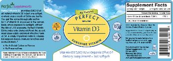 Perfect Supplements Perfect Vitamin D3 5,000 IU - supplement