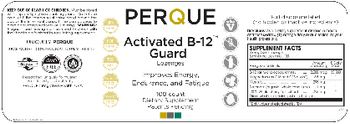 Perque Activated B-12 Guard Lozenges - supplement