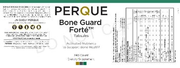 Perque Bone Guard Forte Tabsules - supplement