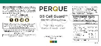 Perque D3 Cell Guard 500 IU (12.5 mcg) - supplement