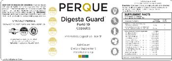 Perque Digesta Guard Forte 10 Capsules - supplement