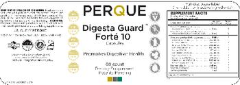 Perque Digesta Guard Forte 10 Capsules - supplement