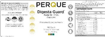 Perque Digesta Guard Forte 10 + FOS Capsules - supplement
