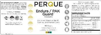 Perque Endura / PAK Guard Capsules - supplement