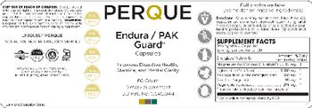 Perque Endura / PAK Guard Capsules - supplement