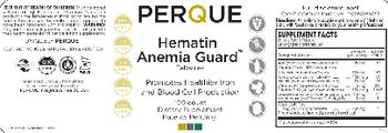 Perque Hematin Anemia Guard Tabsules - supplement