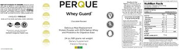 Perque Whey Guard Chocolate Flavored - supplement