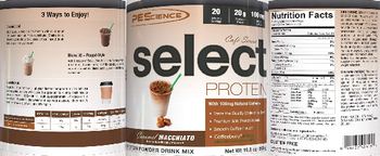 PEScience Cafe Series Select Protein Caramel Macchiato - supplement