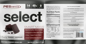 PEScience Select Smart Mass Amazing Gourmet Chocolate - supplement