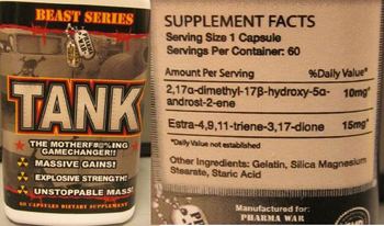 Pharma War Tank - supplement