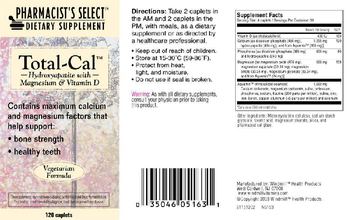 Pharmacist's Select Total-Cal Hydroxyapatite With Magnesium & Vitamin D - supplement