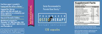 Pharmaden Osteotherapy - supplement