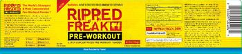 PharmaFreak Ripped Freak RF  Pre-Workout Blue Raspberry Flavor - supplement