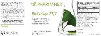 Pharmanex BioGinkgo 27/7 - supplement