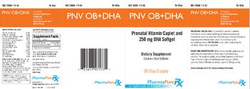 PharmaPureRx PNV OB+DHA PNV OB+DHA Caplet - supplement