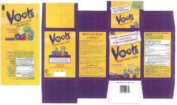 Pharmavite LLC Voots Veggie-Fruit Tarts Mixed Berry Flavor - supplement