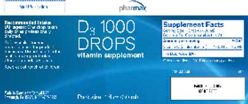 Pharmax D3 1000 Drops - vitamin supplement