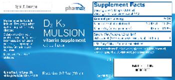 Pharmax D3 K2 Mulsion Citrus Flavor - vitamin supplement