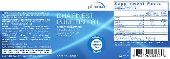 Pharmax DHA Finest Pure Fish Oil Natural Orange Flavor - supplement
